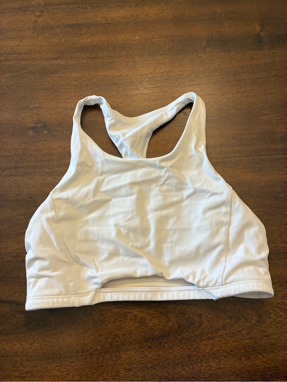 Alphalete Sports Bra Top Women’s Medium White Cut Out High Neck